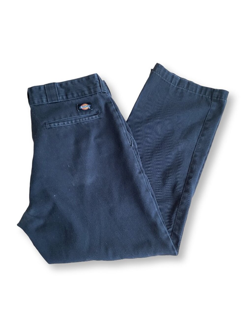 Dickies Flat Front Straight Leg Black Utility Workwear Women's Pants (6)